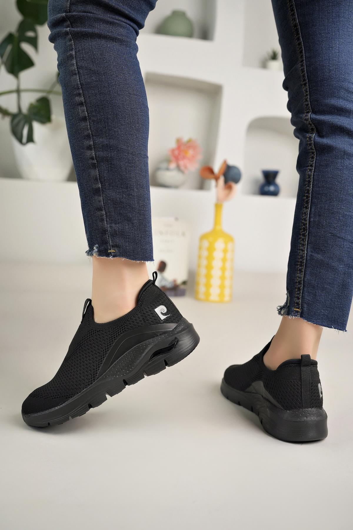 Pierre Cardin 10062 Siyah Memory Foam Unisex Sneakers