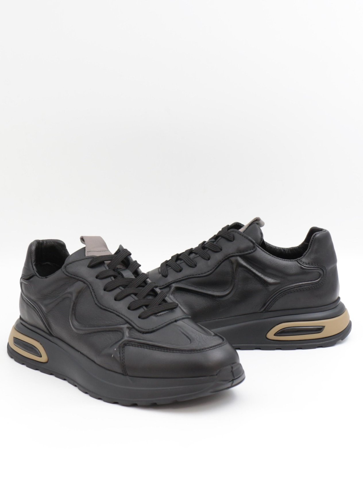 Togga 2356 Siyah Hakiki Deri Günlük Erkek Sneakers