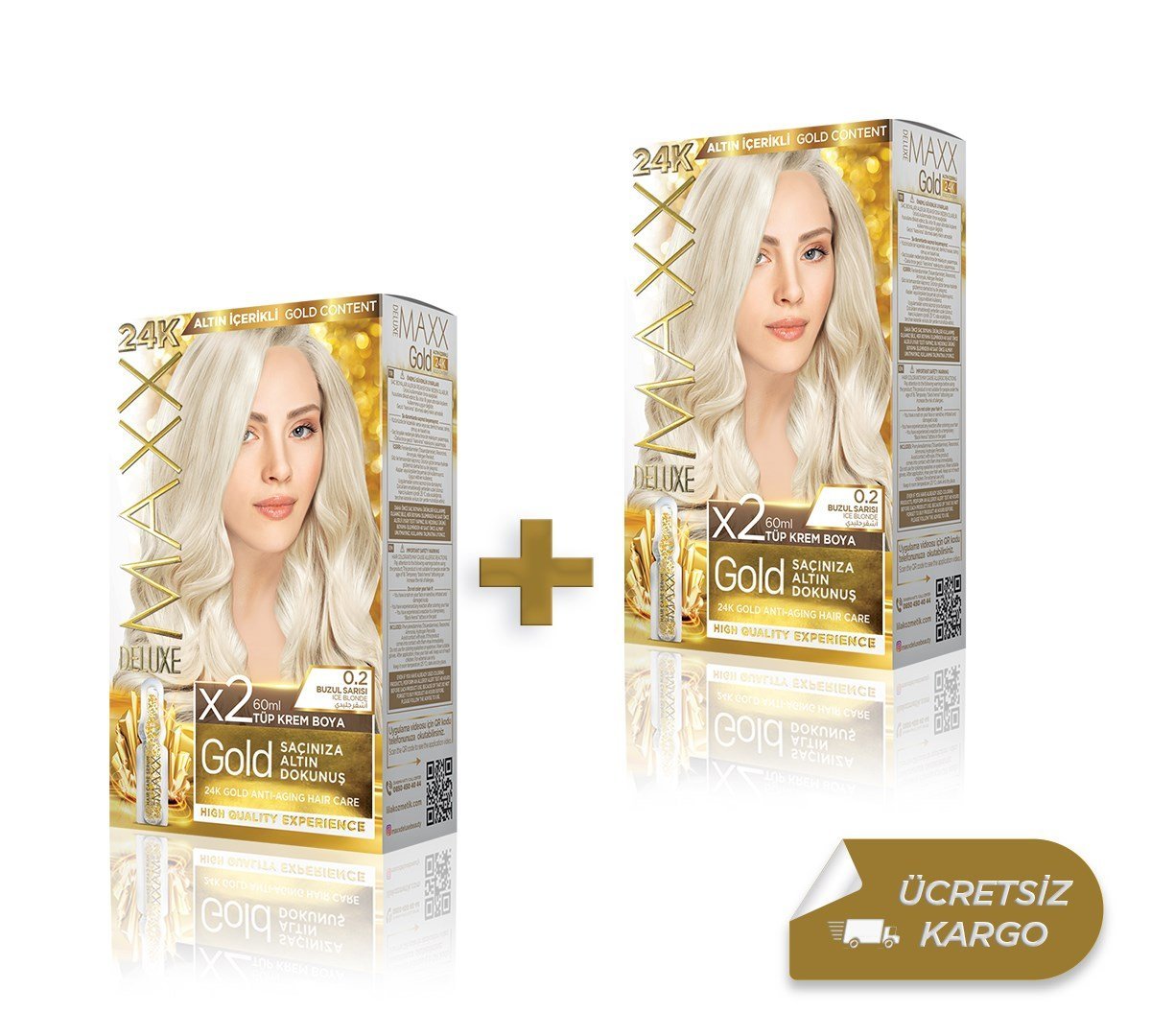 MAXX DELUXE GOLDEN BEAUTY  0.2  Buzul Sarısı Set Boya