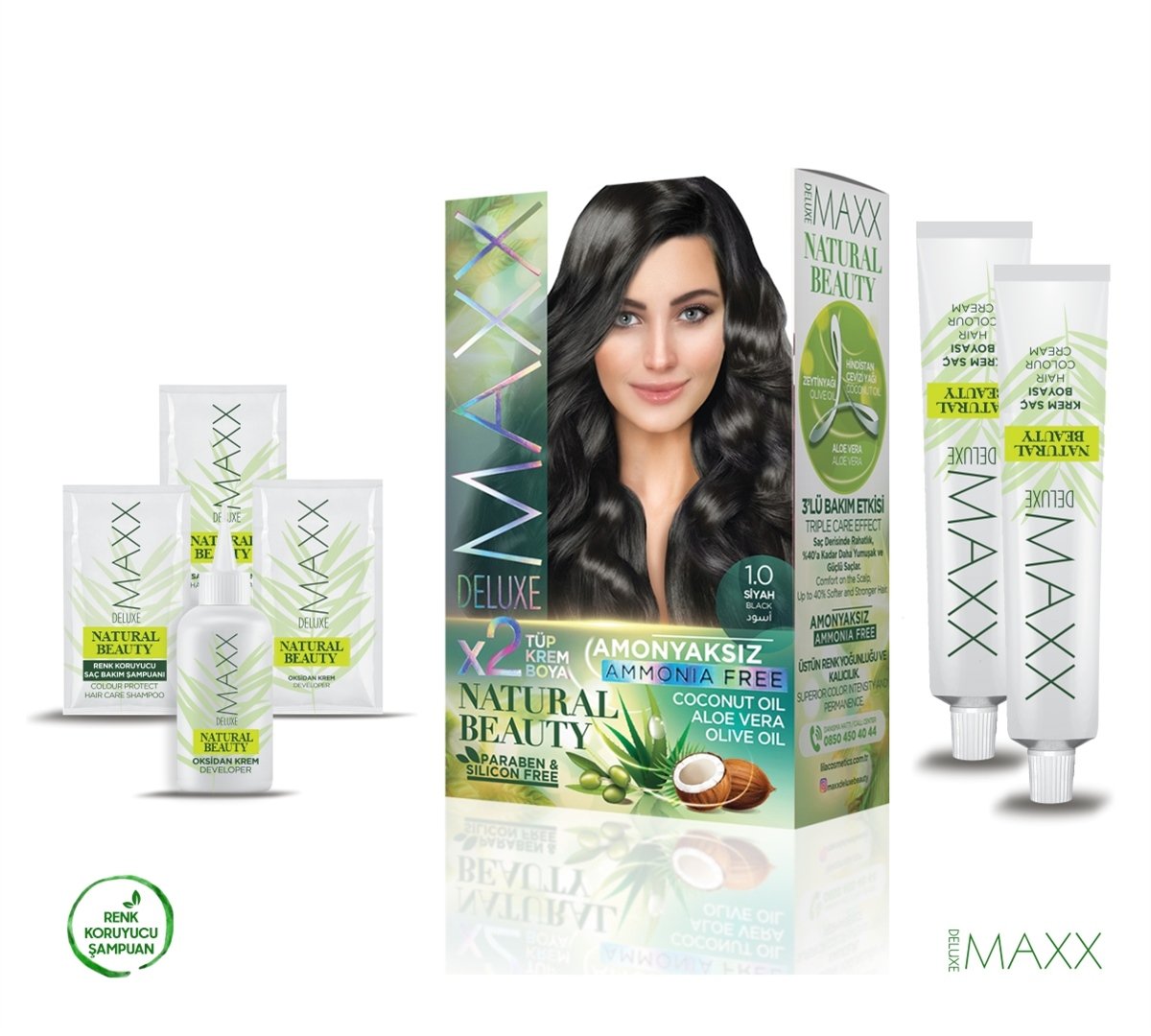 MAXX DELUXE NATURAL BEAUTY  1.0  Siyah