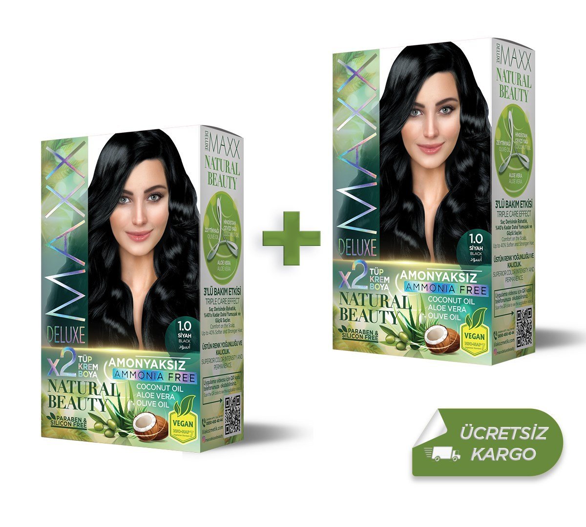 MAXX DELUXE NATURAL BEAUTY  1.0  Siyah