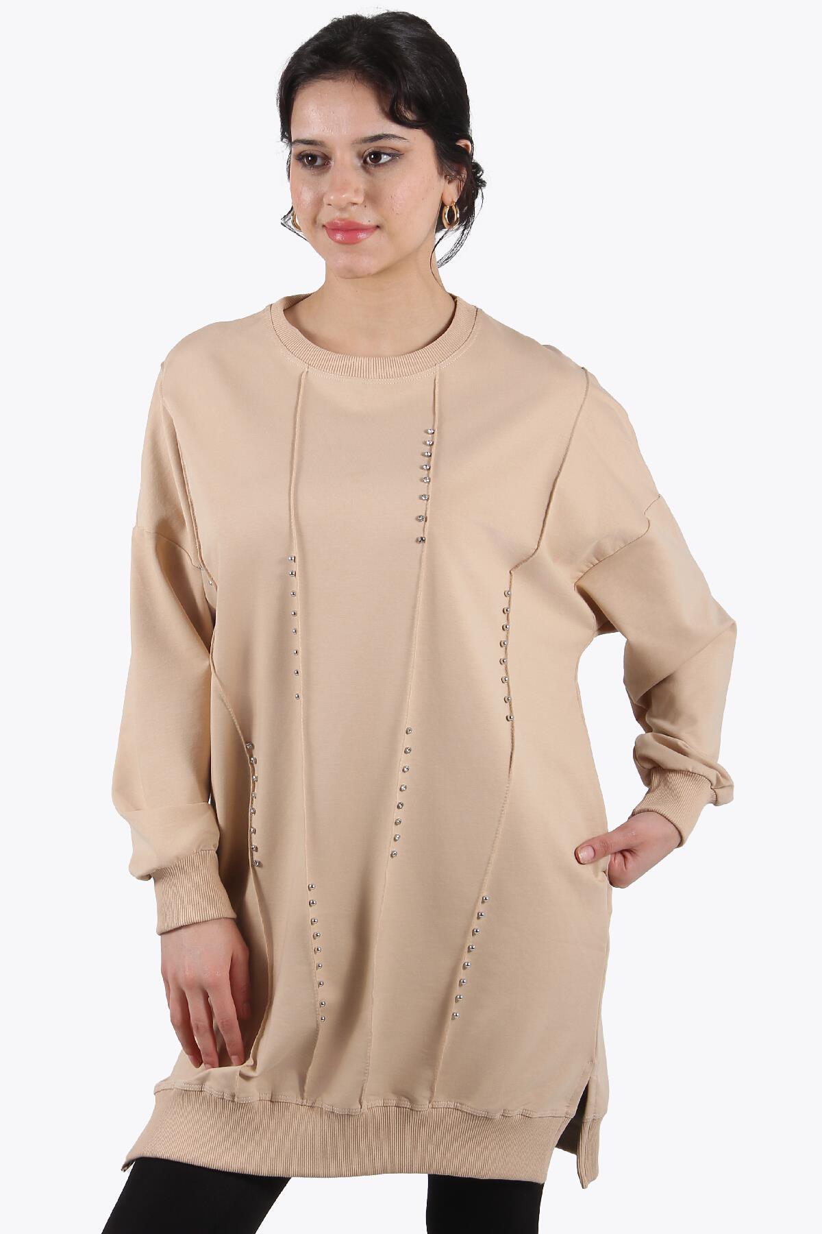 Tunikmckanzie24775 Taş İşlemeli İki İplik Tunikkadınerkek