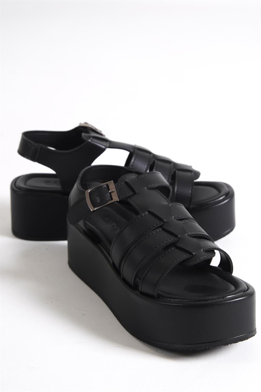 Capone Gladiator Band Wedge Heel Woman Flatform Sandals