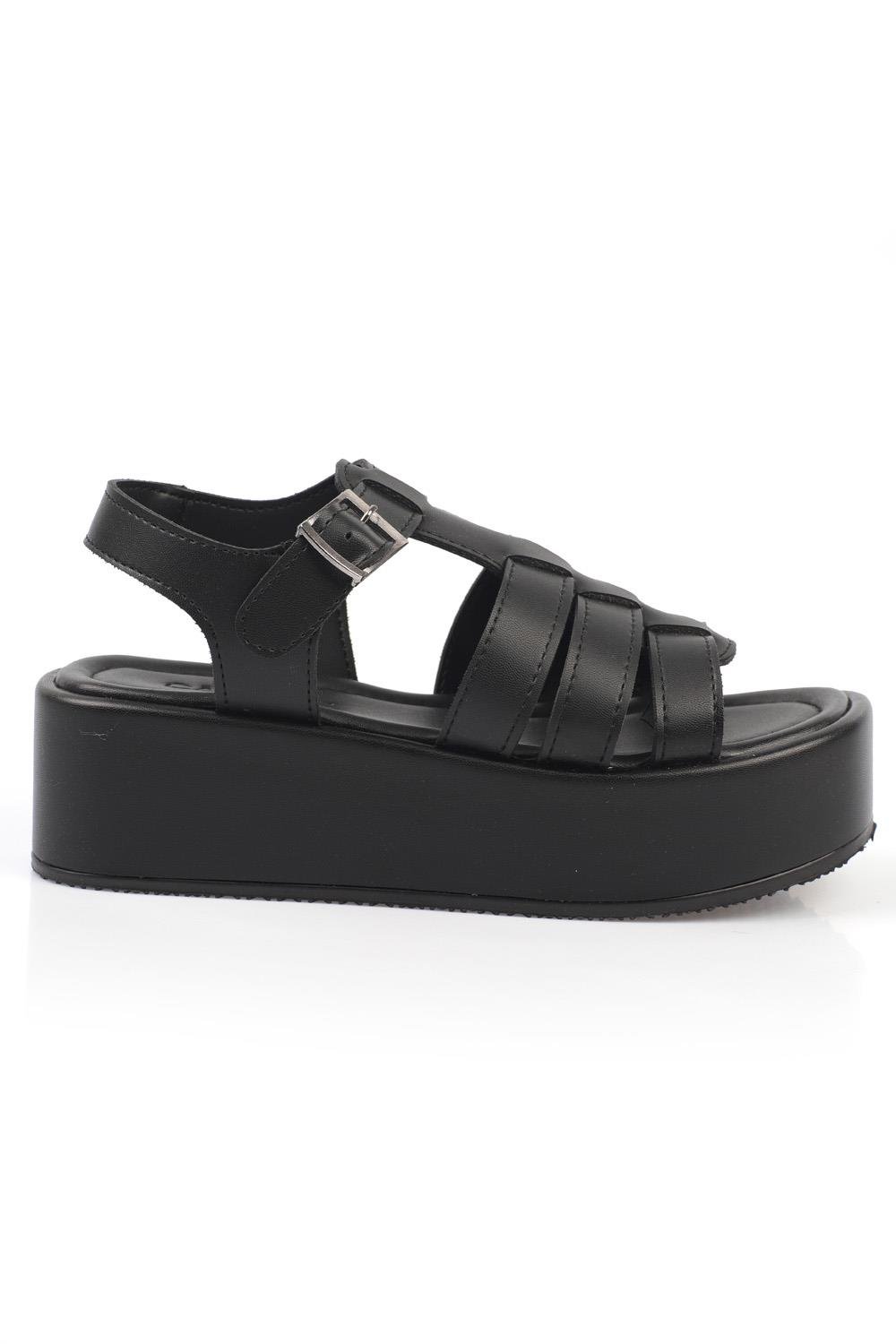 Capone Gladiator Band Wedge Heel Woman Flatform Sandals