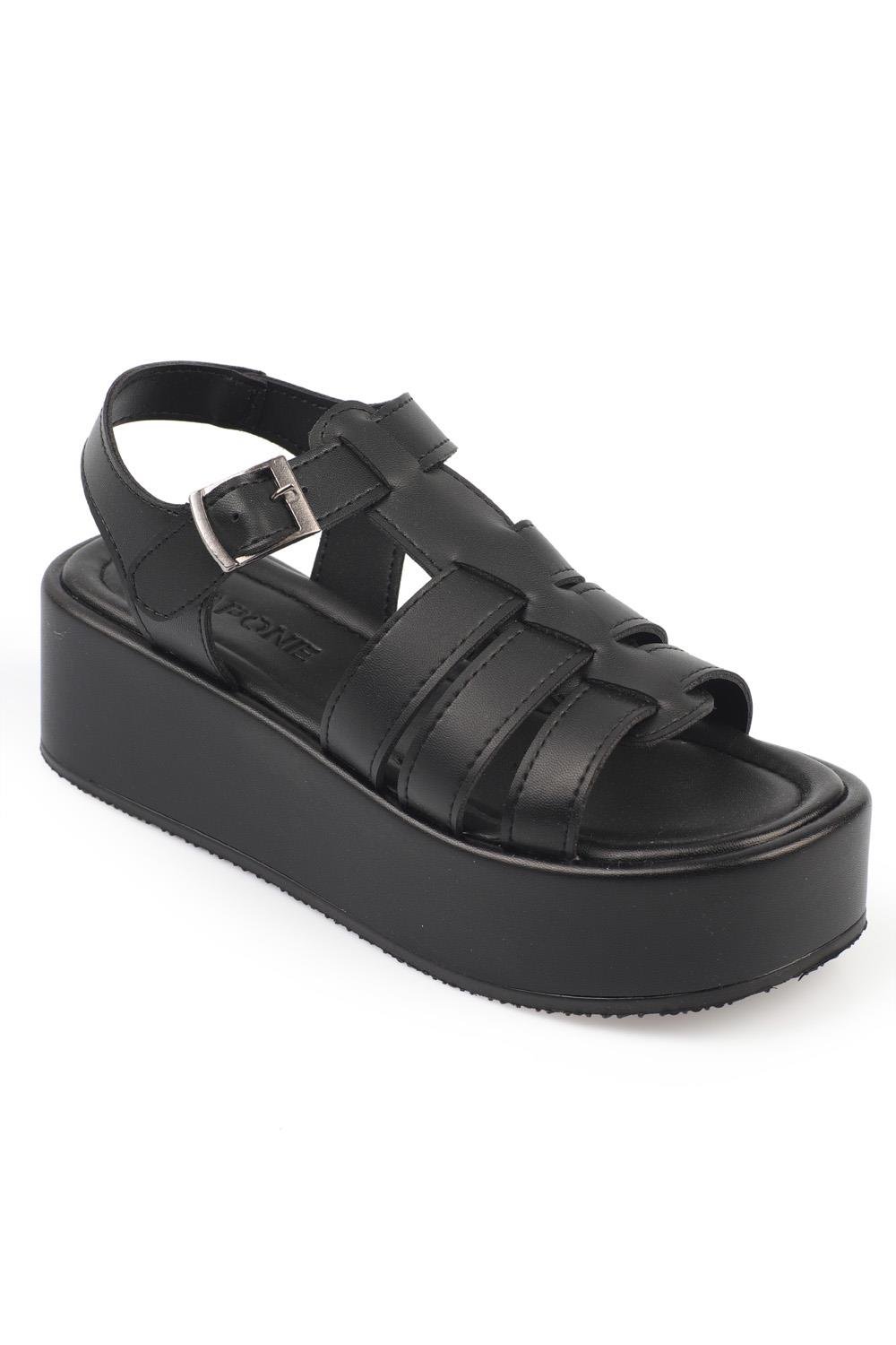 Capone Gladiator Band Wedge Heel Woman Flatform Sandals