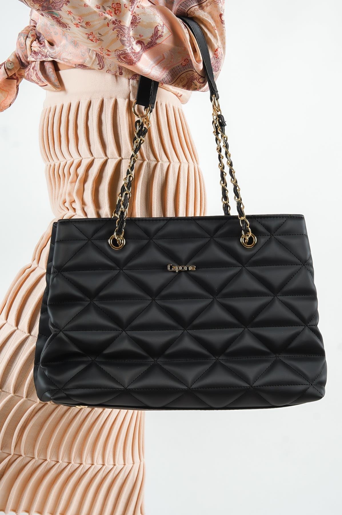 Capone Imperia Grande Women Black Shoulder Bag