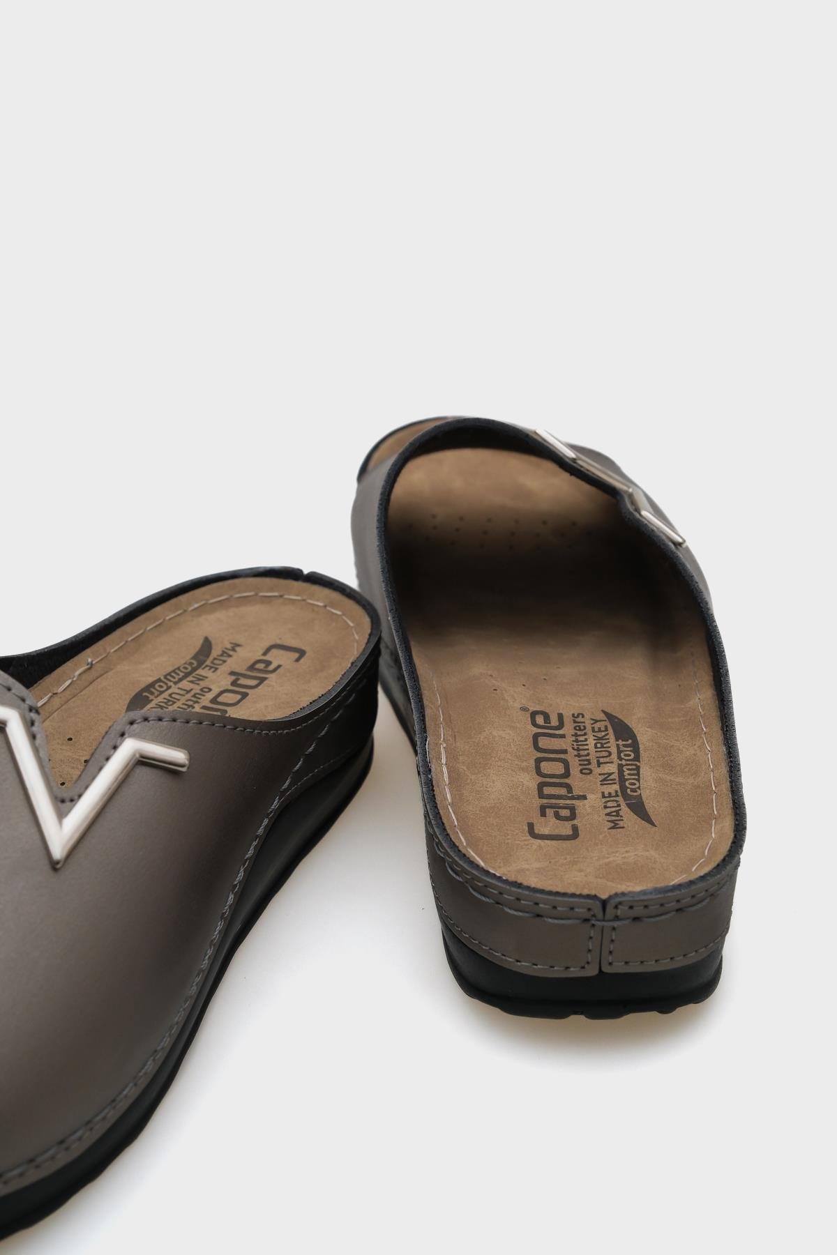 Capone Jada 107012 Women Platinum Slide Comfort Anatomical Sandals
