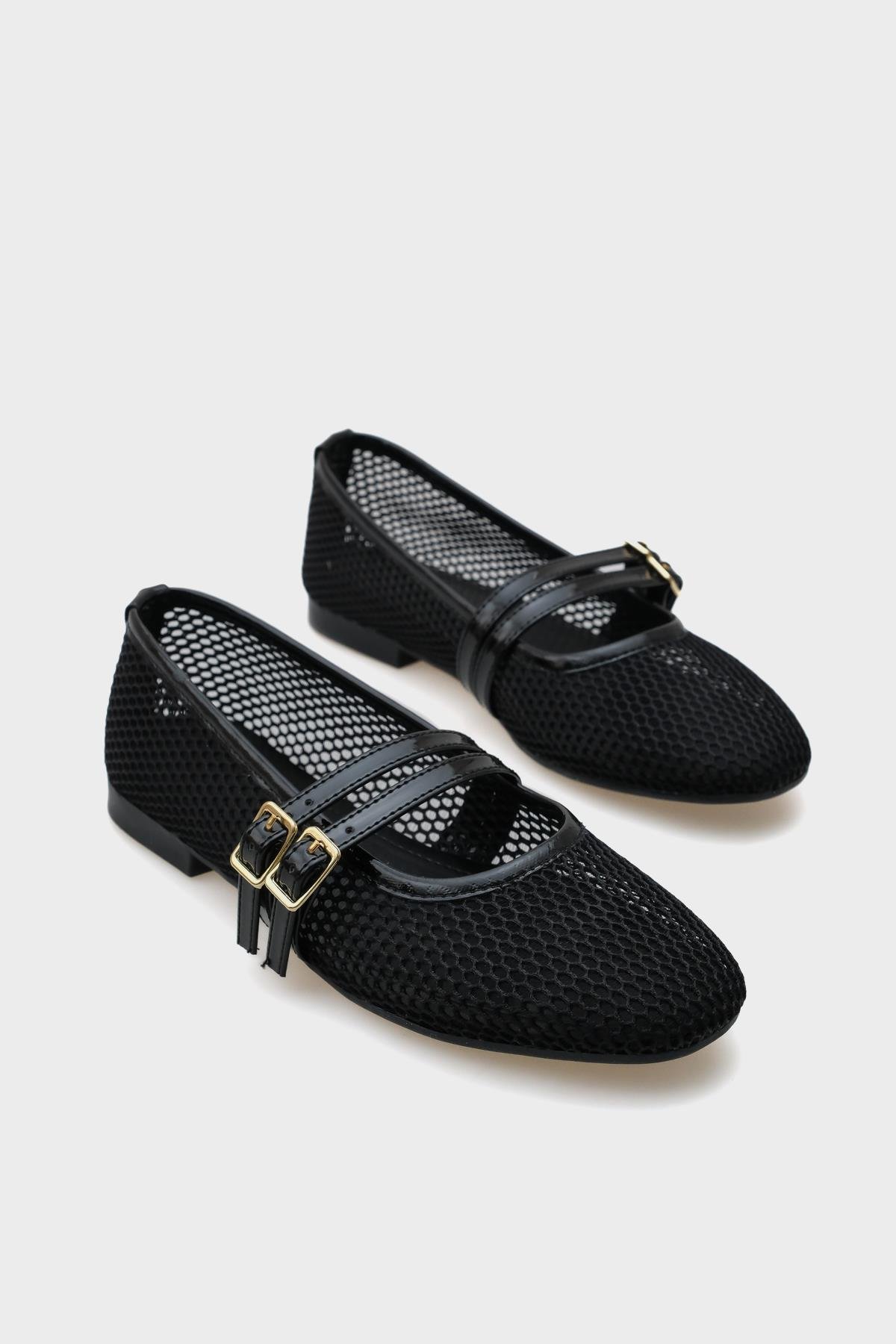 Capone June Women Black Ballerina