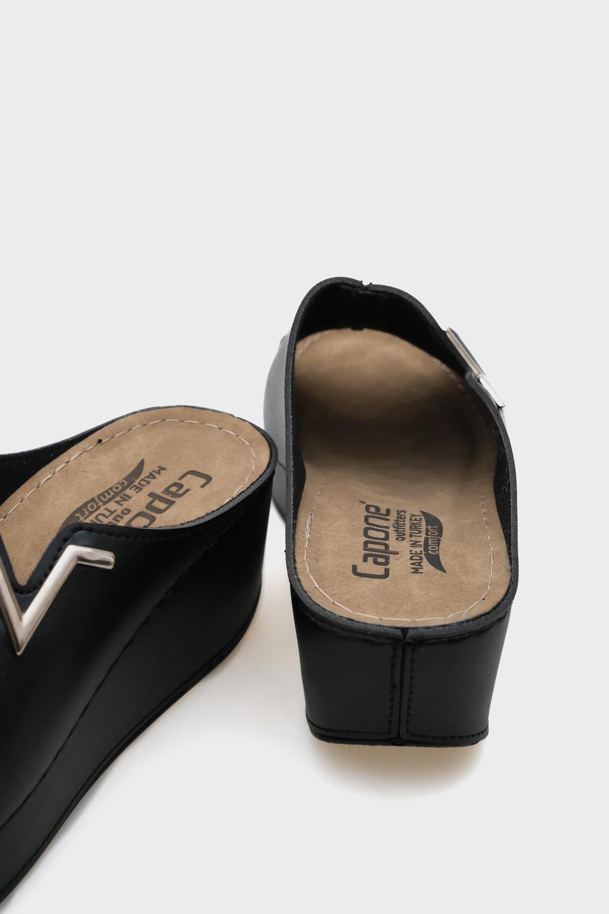 Capone Kailey 6145 Women Black Platform V Clip Accessory Sandals