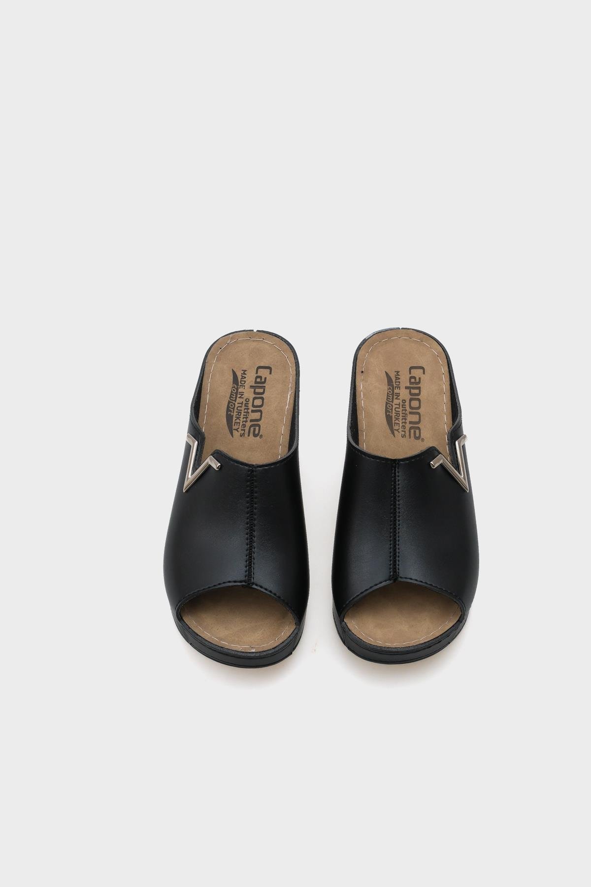 Capone Kailey 6145 Women Black Platform V Clip Accessory Sandals