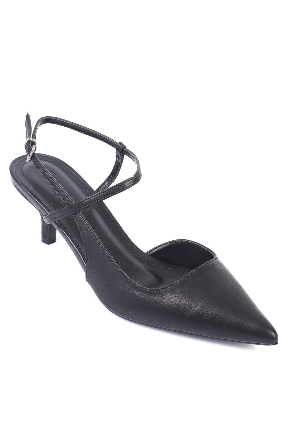 Capone Mid Heel Ankle Strap Pointed Toe Women  Shoes