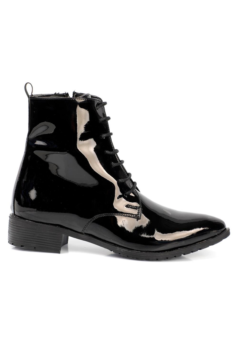 Capone Outfitters 3011 Women Patent Black Boot