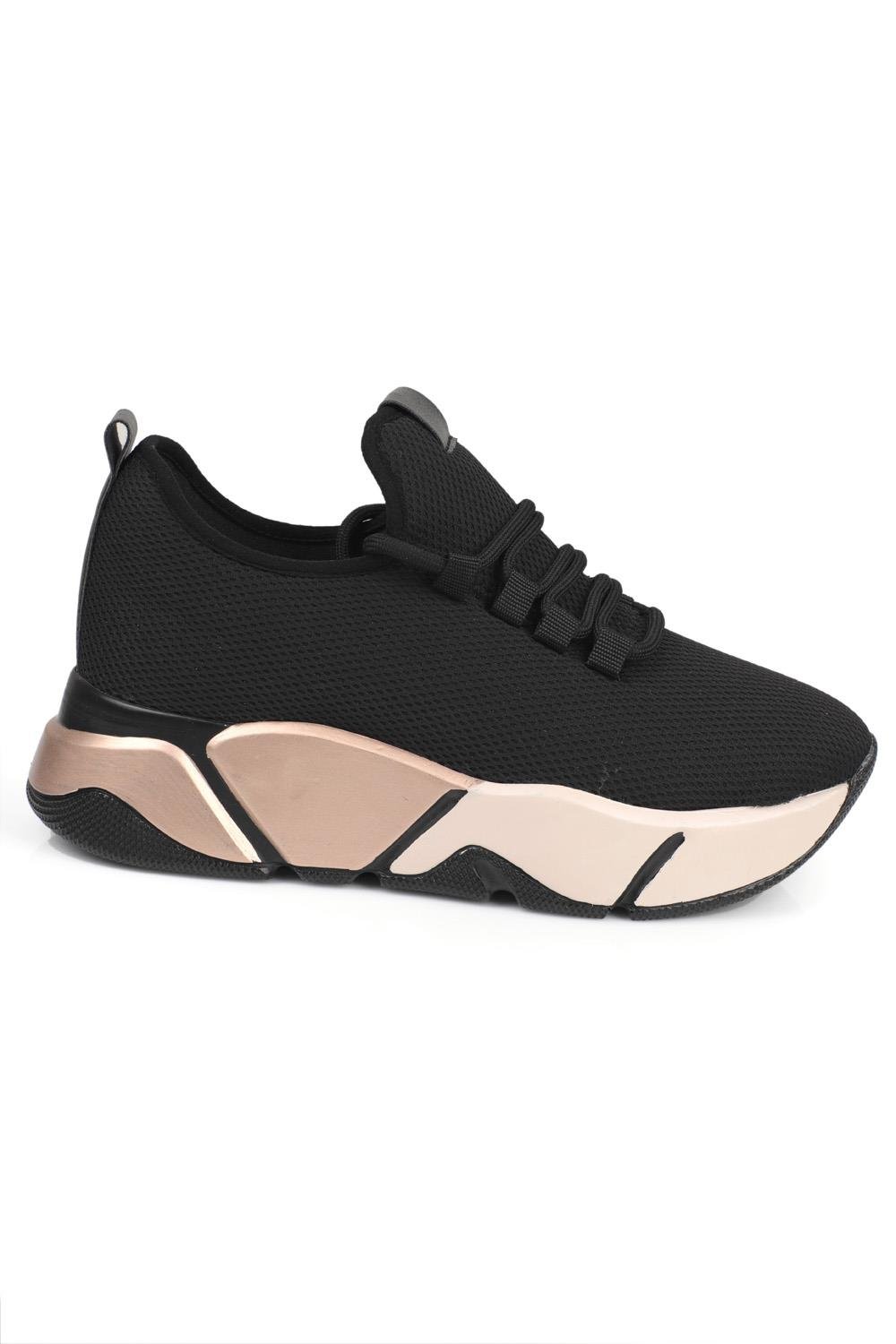Capone Outfitters 400 Women Black Rose Sneaker