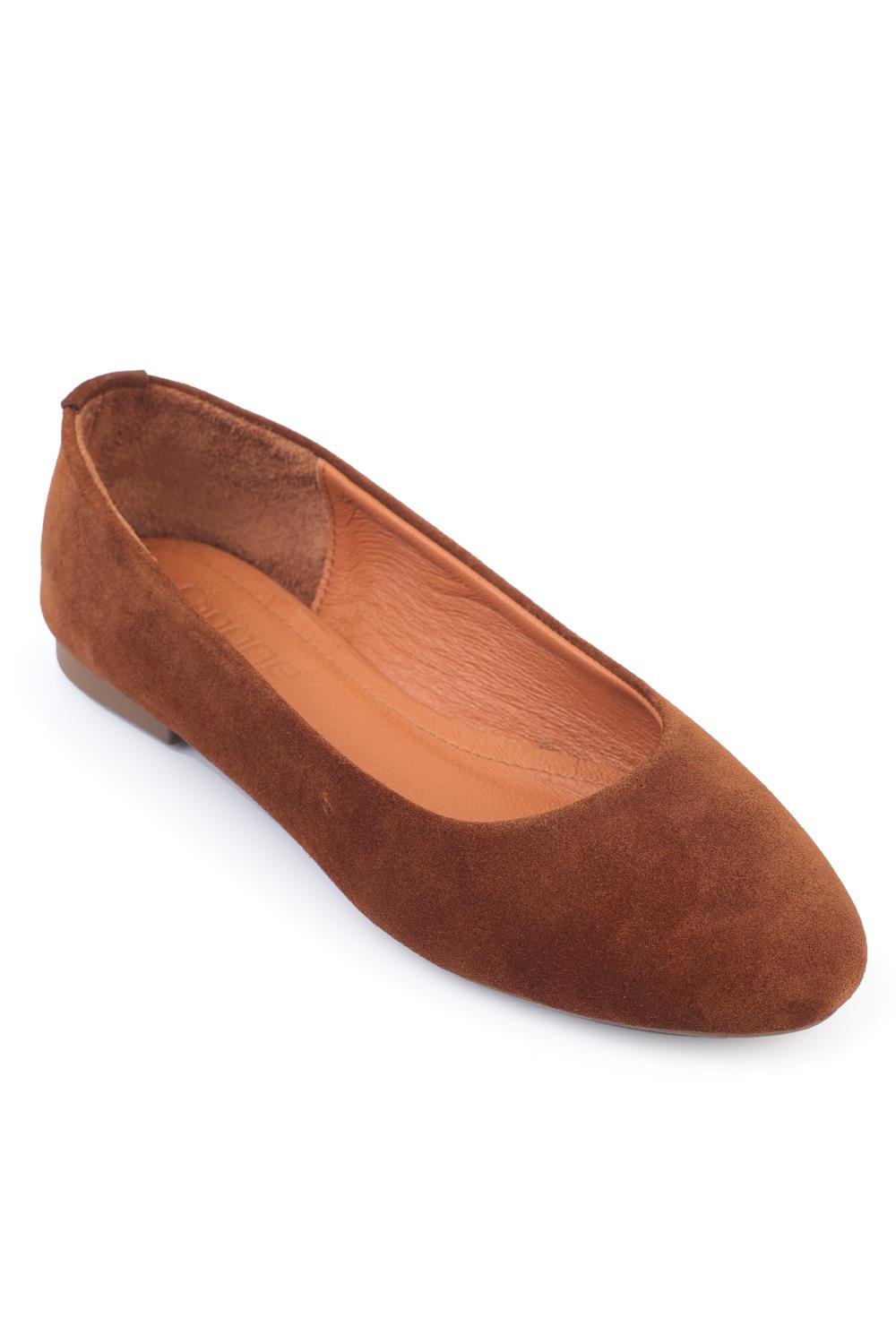 Capone Outfitters N94 Women Tan Ballerina