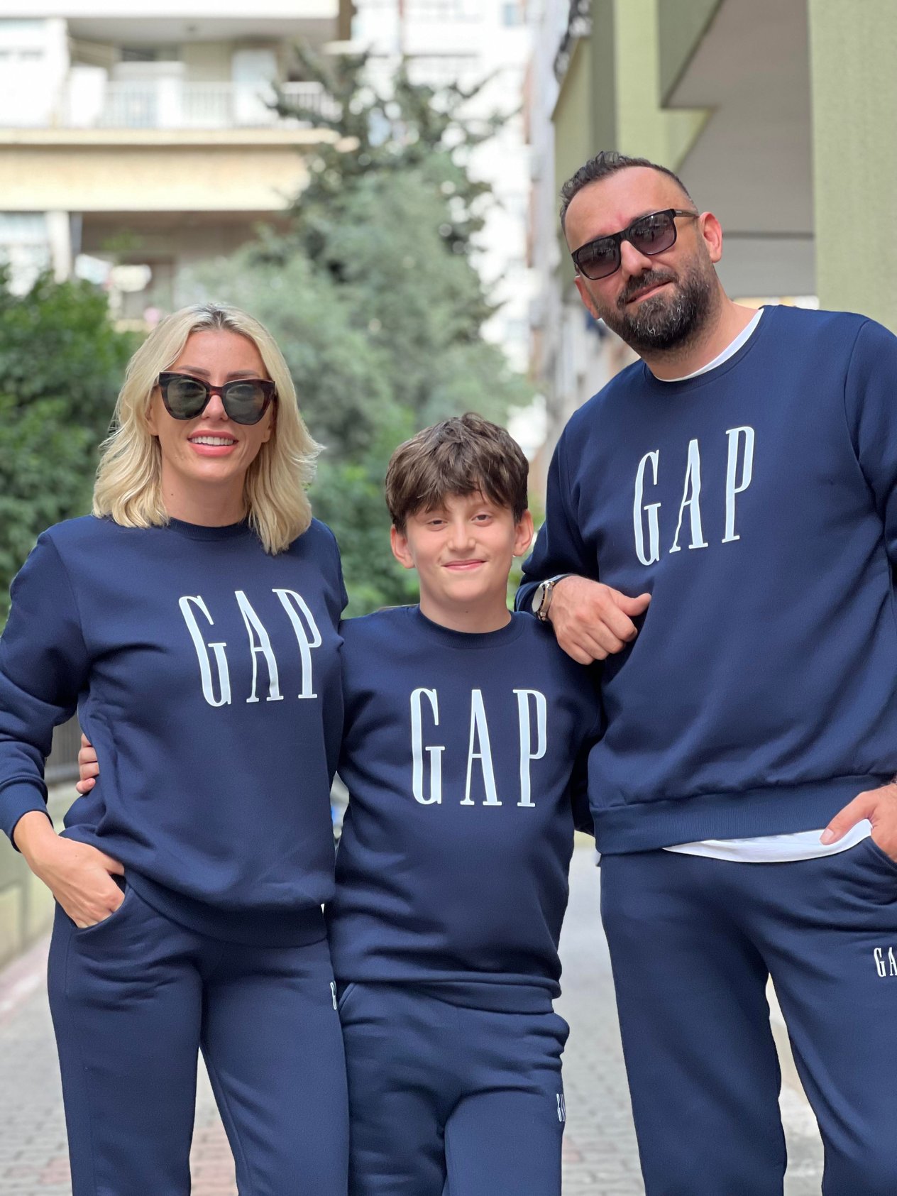 LONG LACİVERT GAP SWEATSHİRT