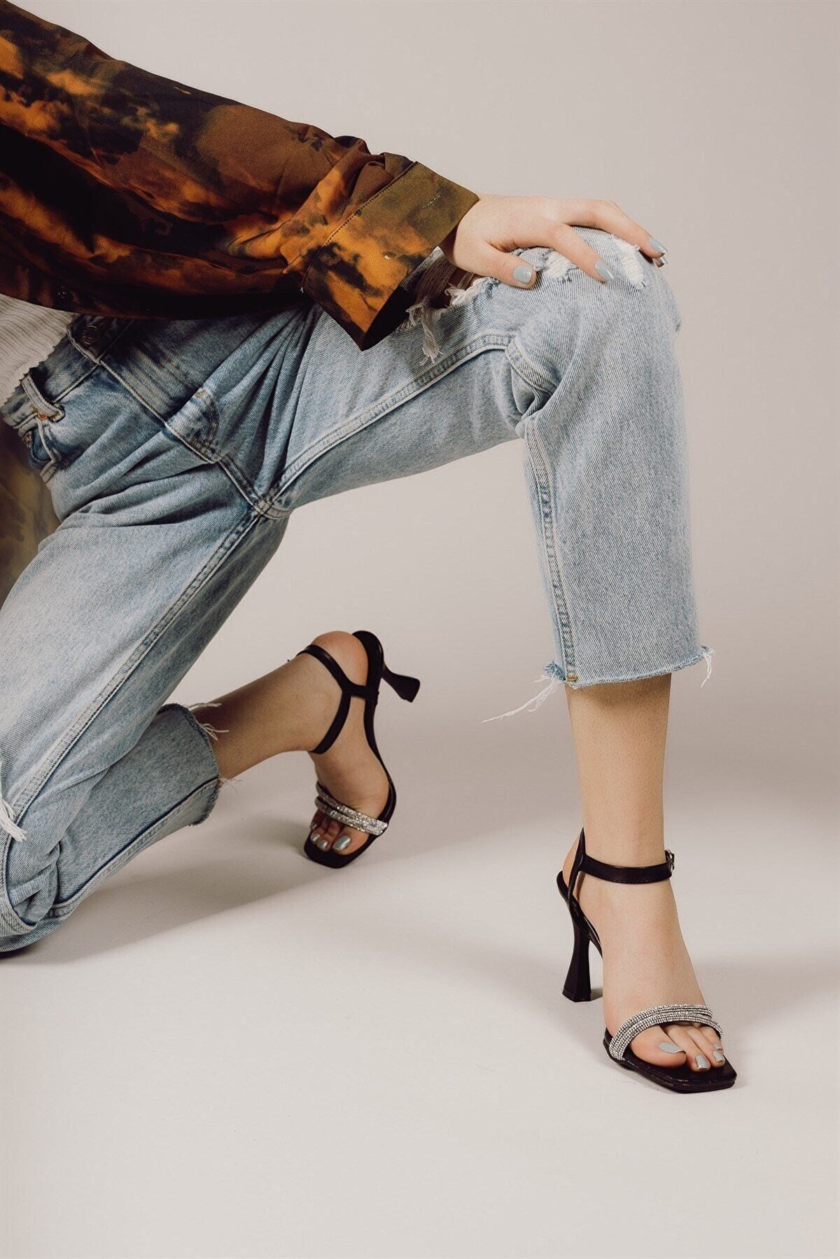 Kadın Taşlı Zena Topuklu Ayakkabı Stiletto