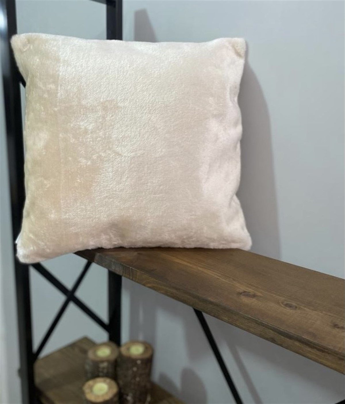 Peluş Dekoratif Kırlent Kılıfı
