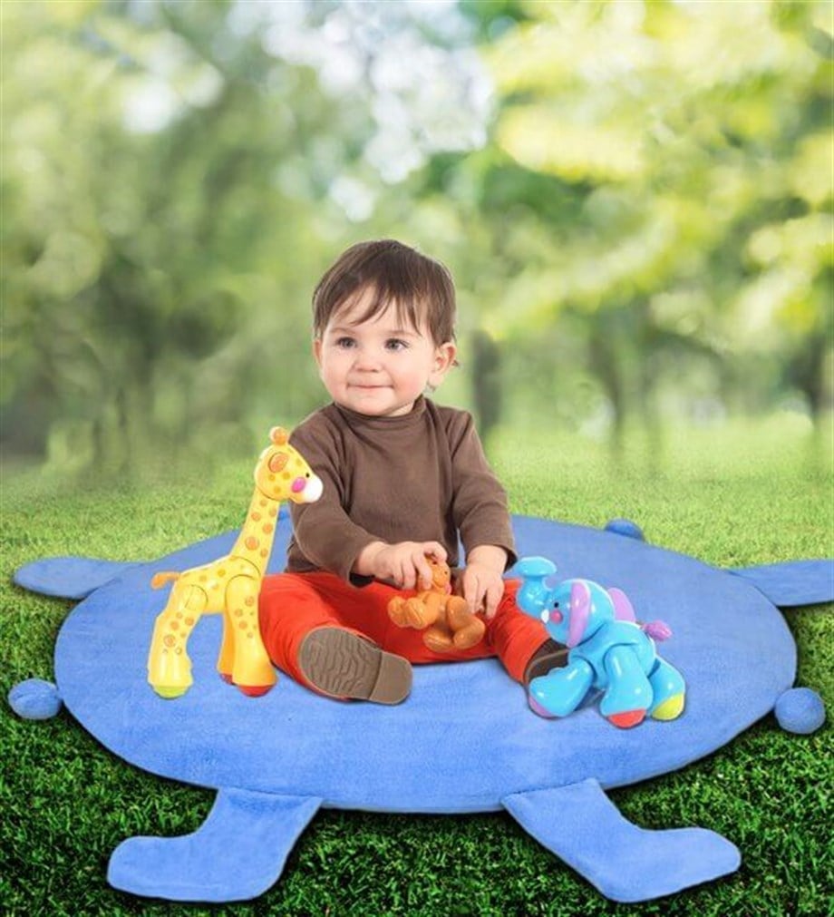 Bebek Oyun Halısı 80 cm Ponponlu ve Ayaklı