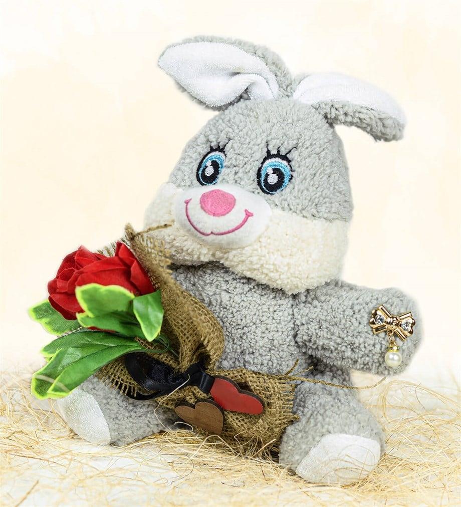 Pababo 25 cm Romantik Tavşan Özgüner Oyuncak