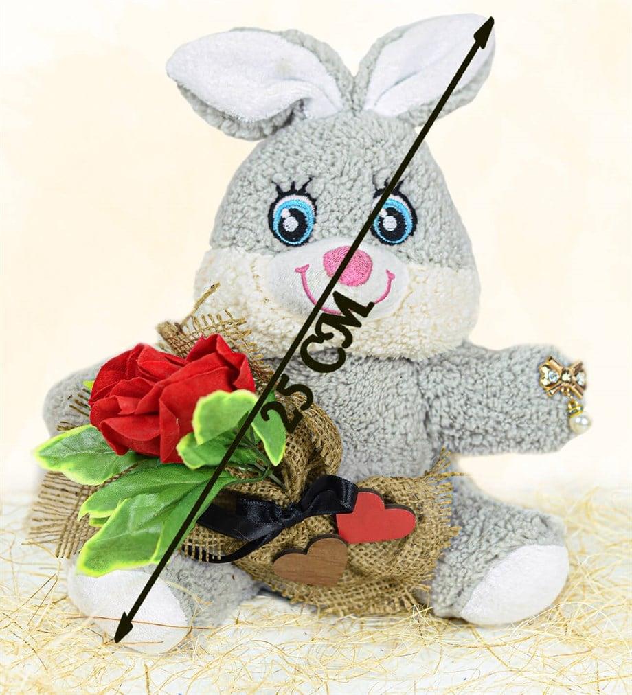 Pababo 25 cm Romantik Tavşan Özgüner Oyuncak