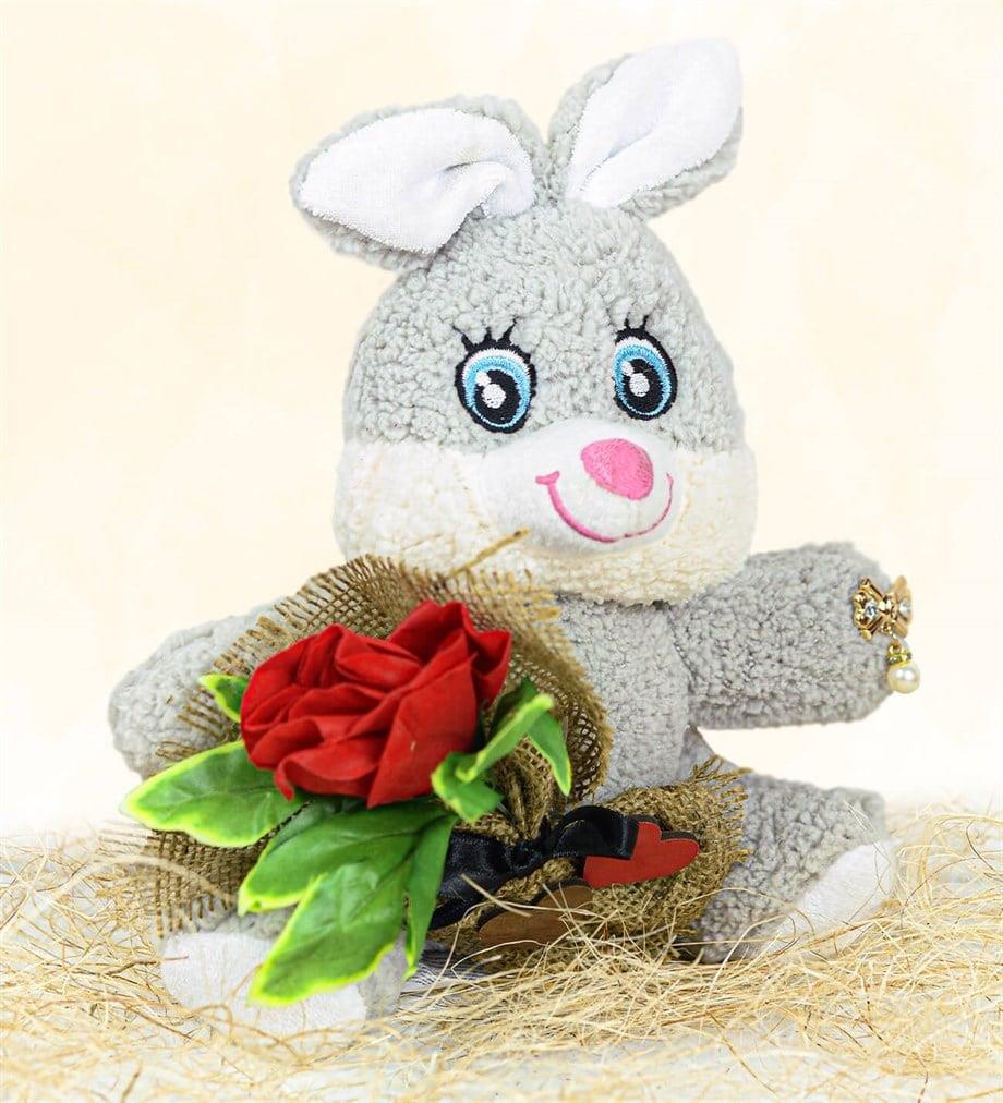 Pababo 25 cm Romantik Tavşan Özgüner Oyuncak