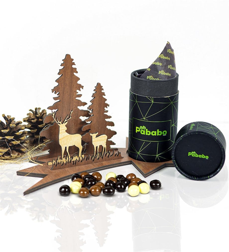 Pababo Chocolate Noel Serisi Kahve Çekirdeği Draje