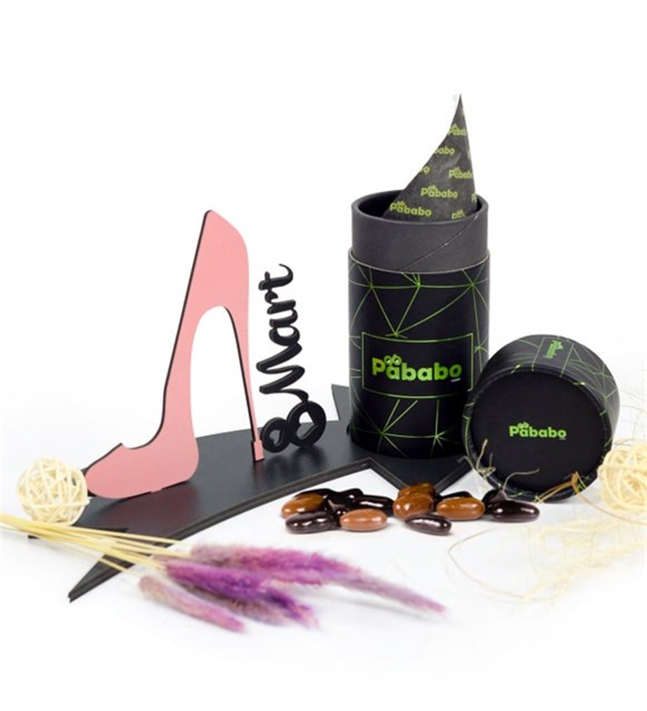 Pababo Chocolate Heeled 8 March Series Orange Dragee