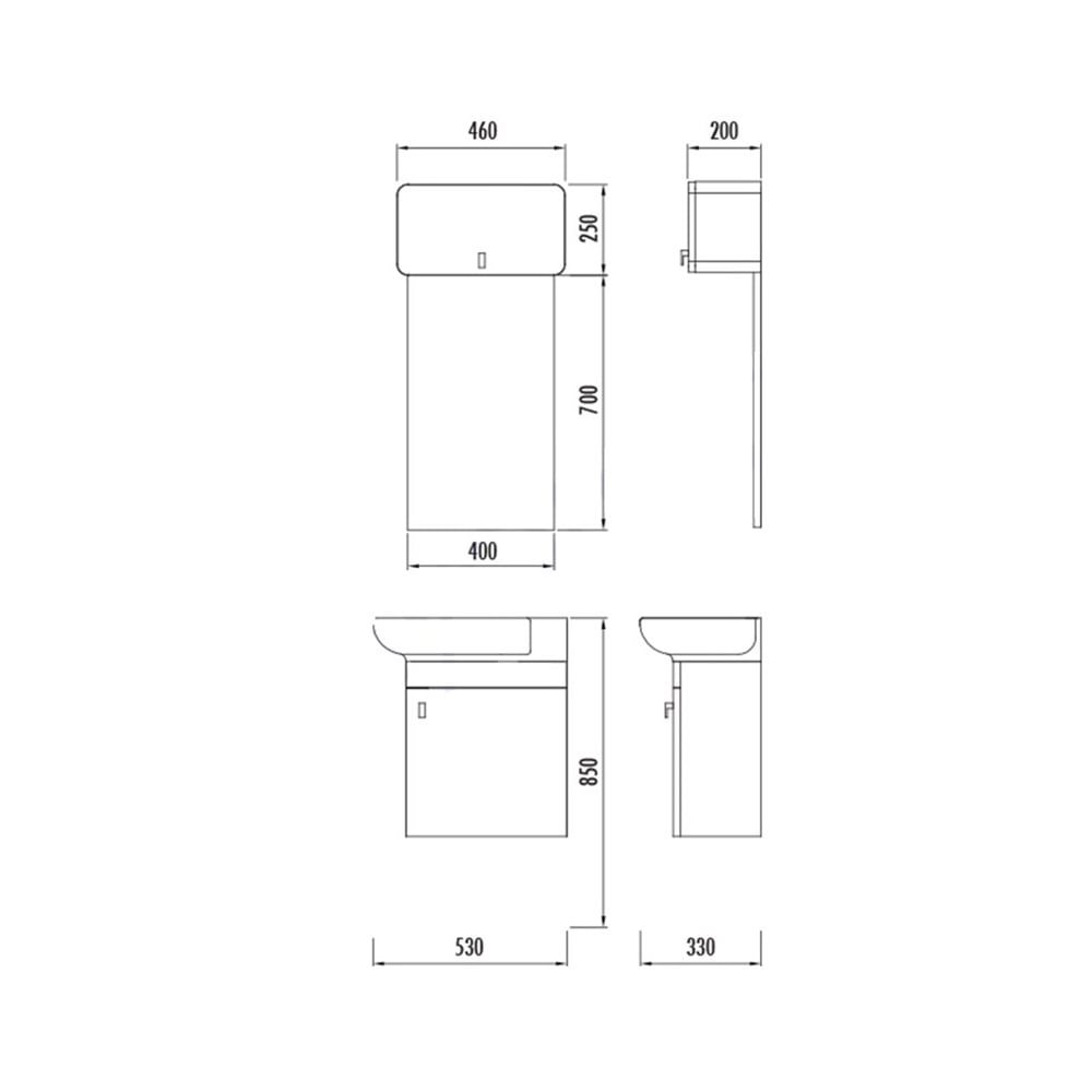 CreavitCreavit Fresh 53 cm Banyo Dolabı