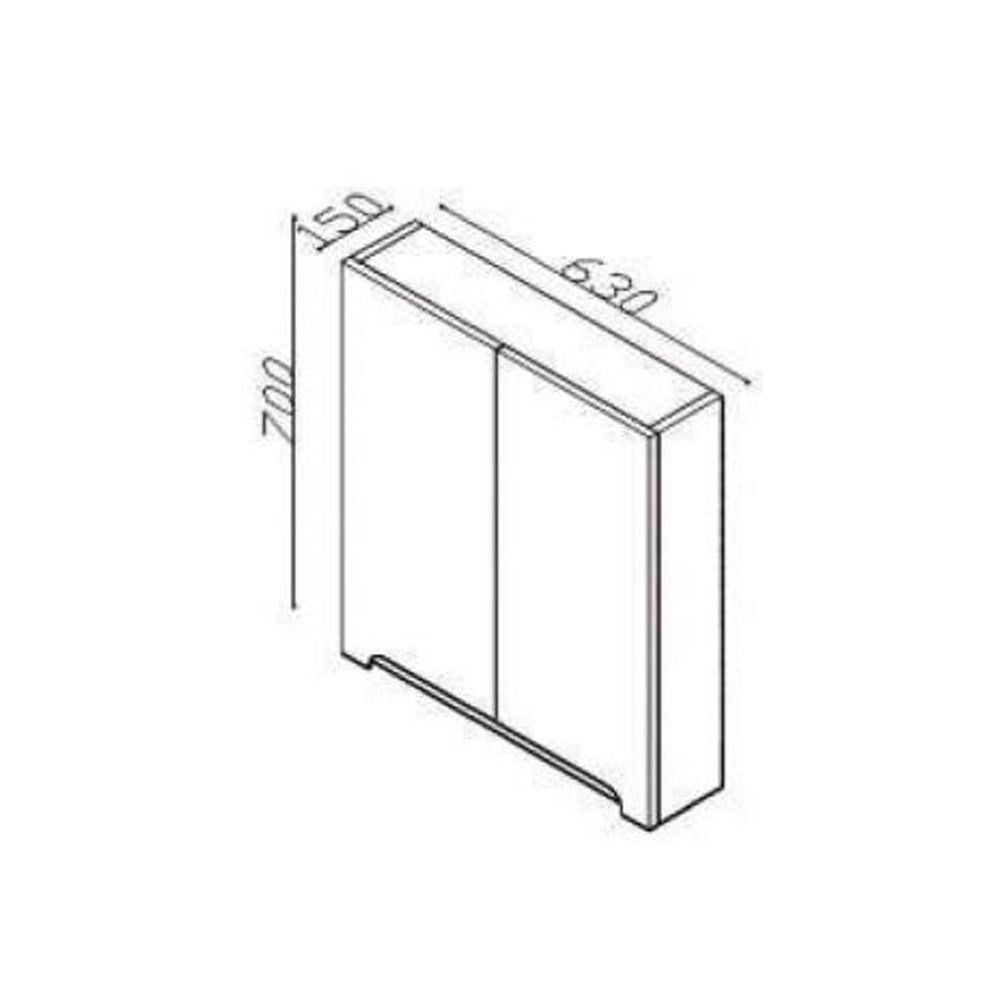 LineartEnjoy 65 cm Dolaplı Ayna