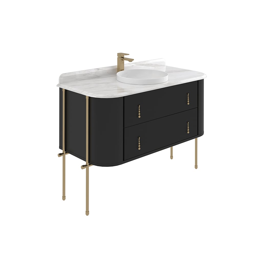 OrkaFelice 100 cm Metal Ayaklı Banyo Dolabı Alt Modülü
