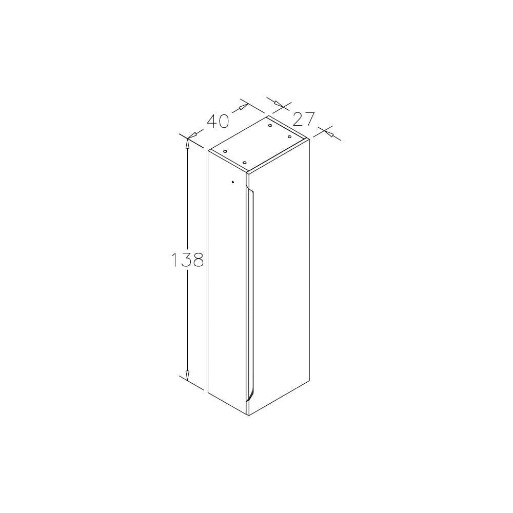 OrkaVarna 120 cm Banyo Dolabı