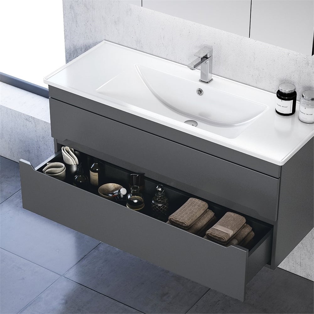 OrkaVarna 120 cm Banyo Dolabı