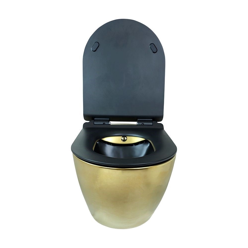 Pure ConceptFiore Mat Gold Kanalsız Asma Klozet