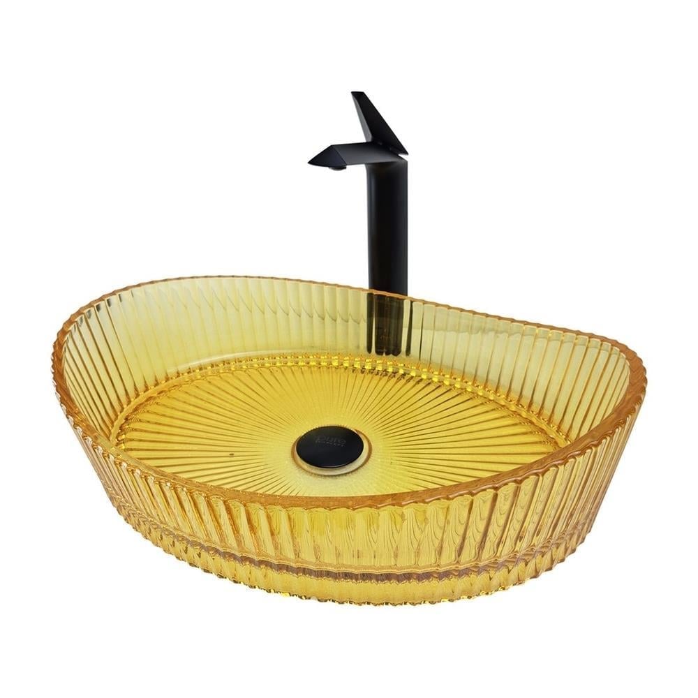 Pure ConceptPure Concept Dekoratif Cam Lavabo Sarı 52 cm