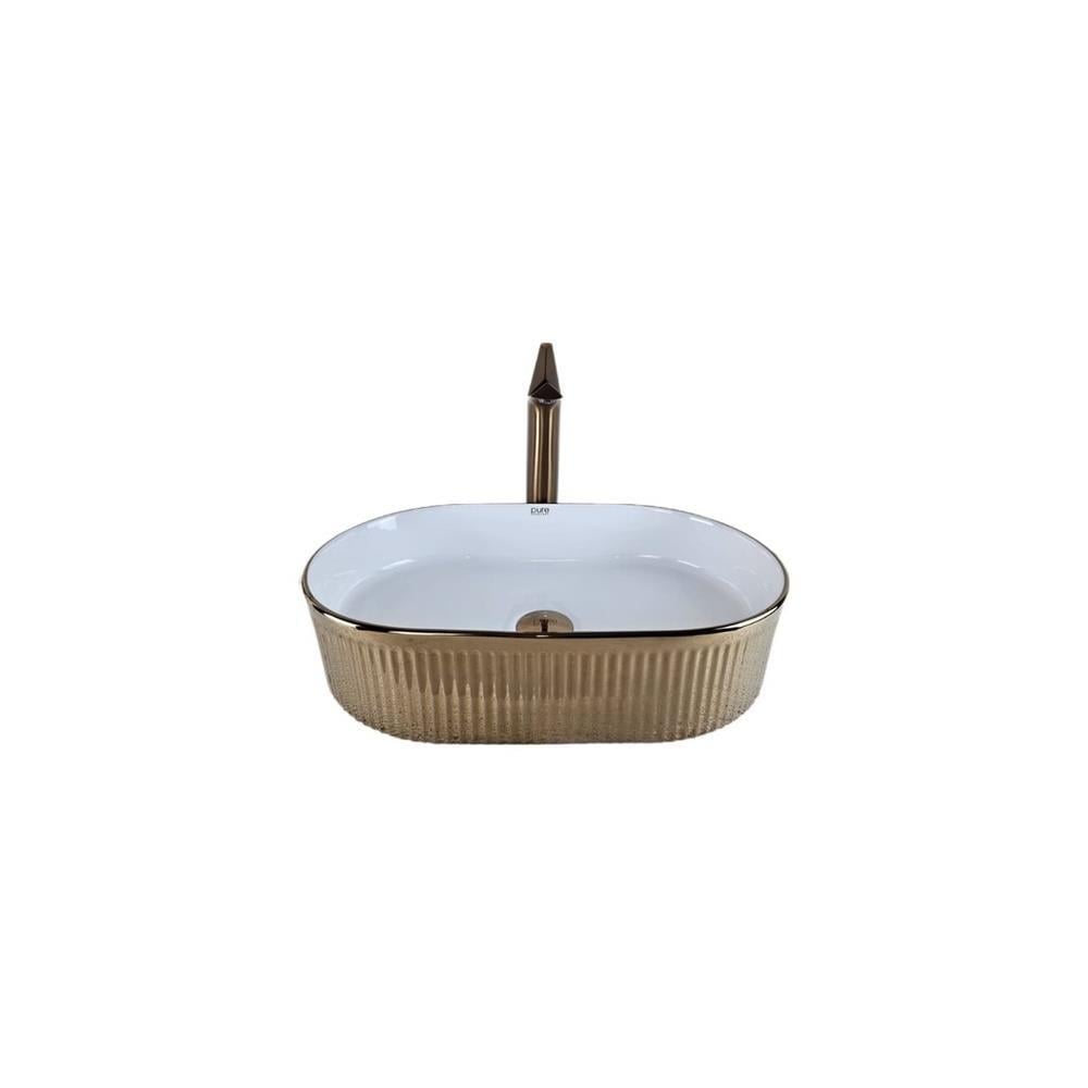 Pure ConceptPure Concept Stripo Tezgah Üstü Çanak Lavabo Rose Gold