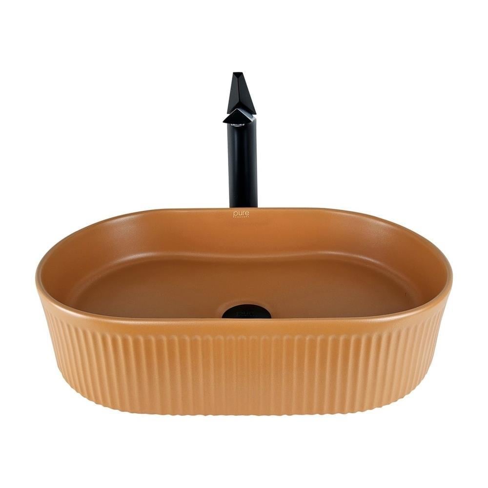 Pure ConceptPure Concept Stripo Tezgah Üstü Çanak Lavabo Mat Turuncu