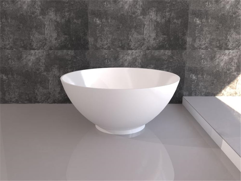 Sanacryl146x146 Optima Bağımsız Küvet Yuvarlak H:61 cm