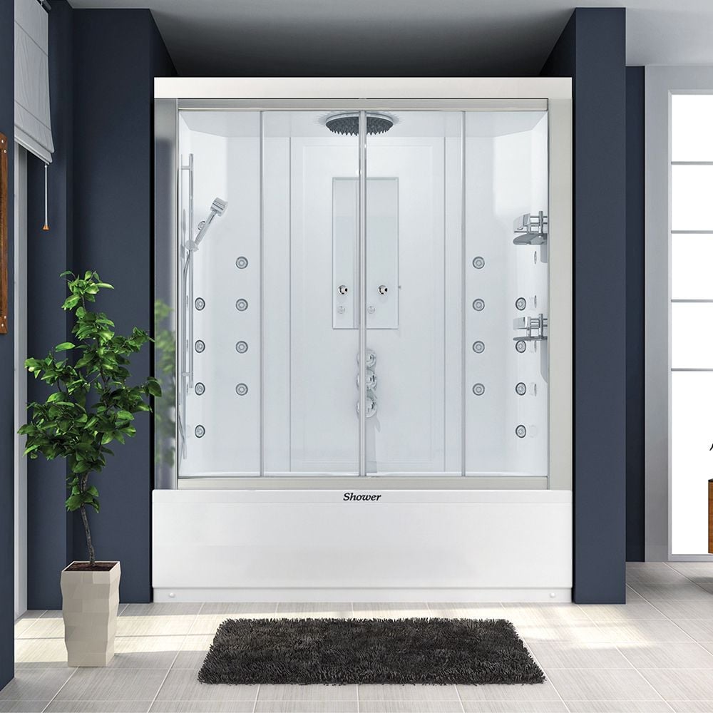 Shower70x170 Surf İki Duvar Arası Mini Küvet Üstü Kompakt Duş Sistemi