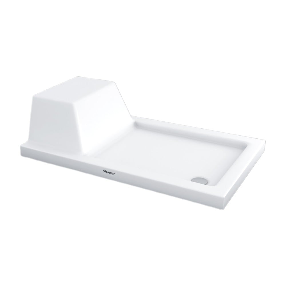 Shower80x160 Pandora Dikdörtgen Oturaklı Flat Duş Teknesi