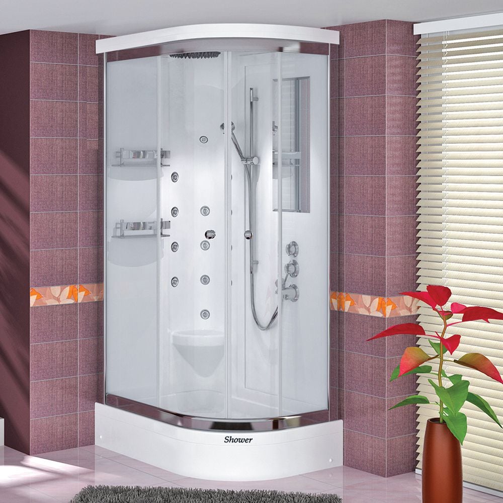 Shower90x150 Rain Asimetrik Tekneli Kompakt Duş Sistemi