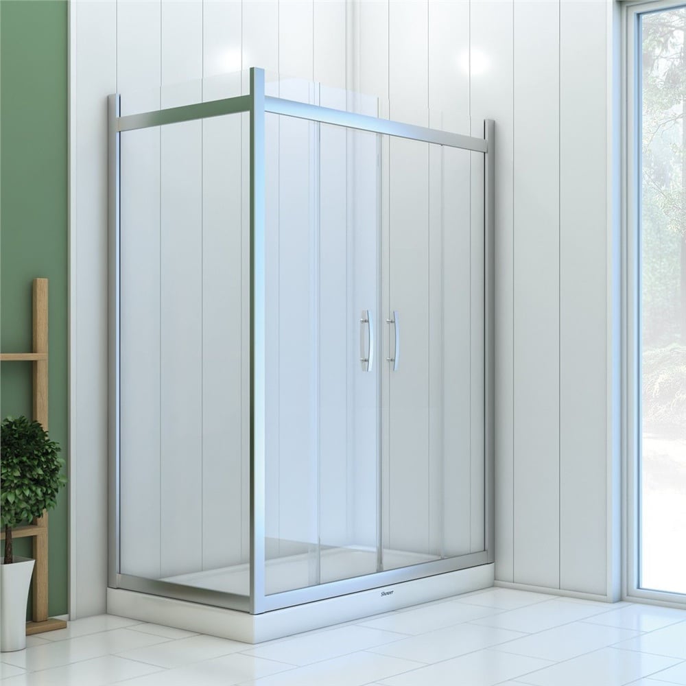 ShowerIcon 80x90 Yan Panelli Dikdörtgen Duşakabin