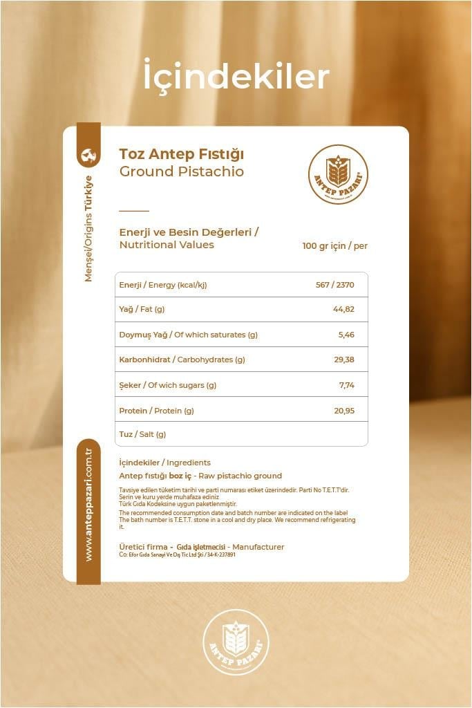 Toz Antep Fıstık