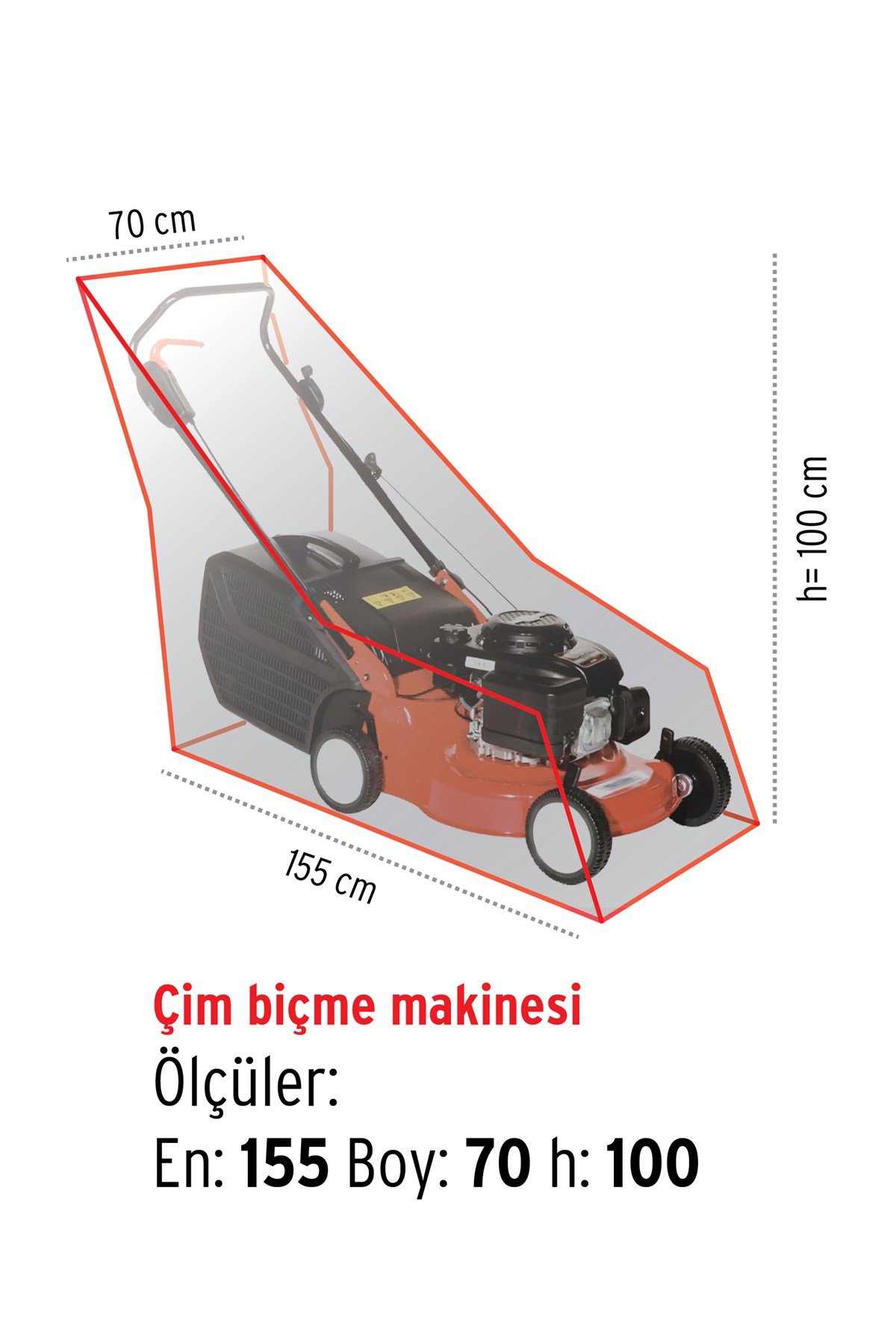 HOMAKS Çim Biçme Makinası Koruma Örtüsü