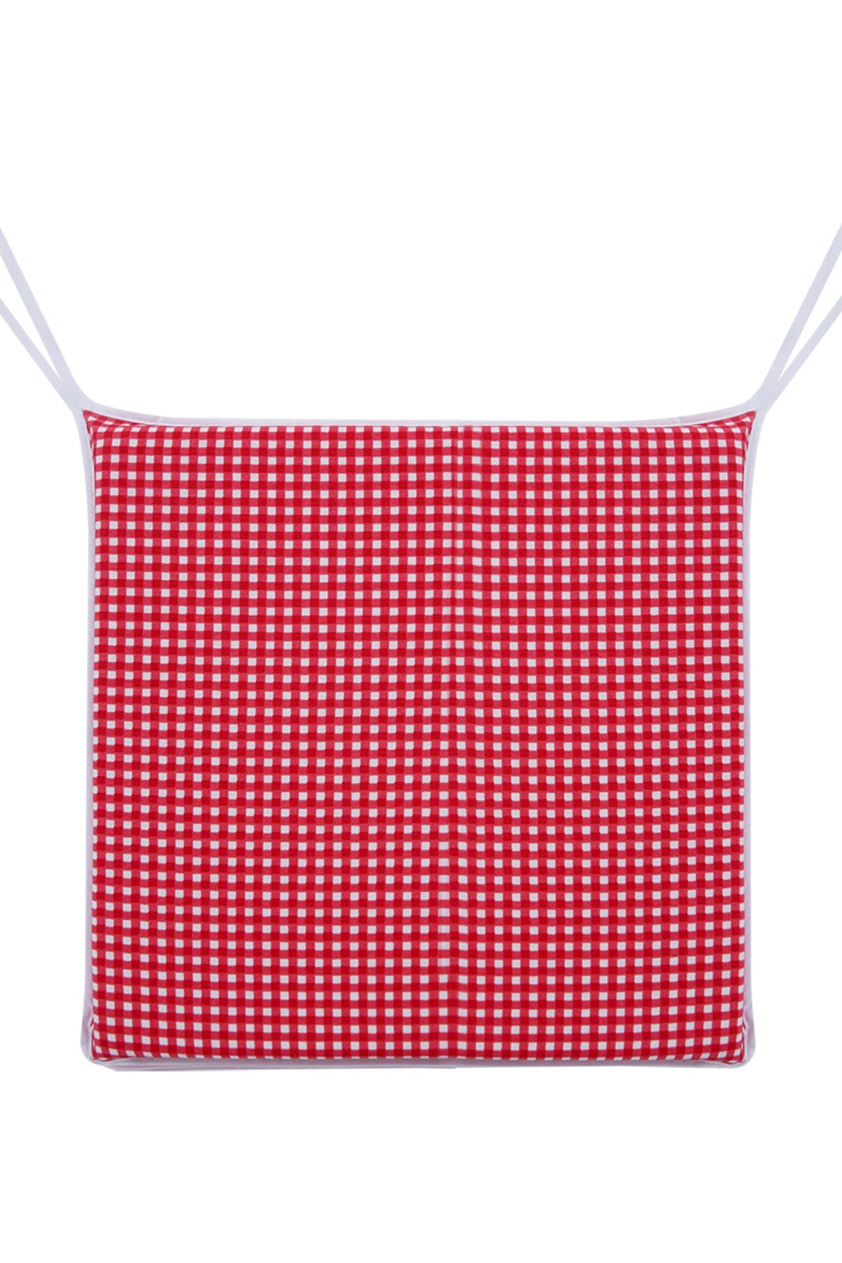 HOMAKS Kırmızı Pötikare Sandalye Minderi 40x40