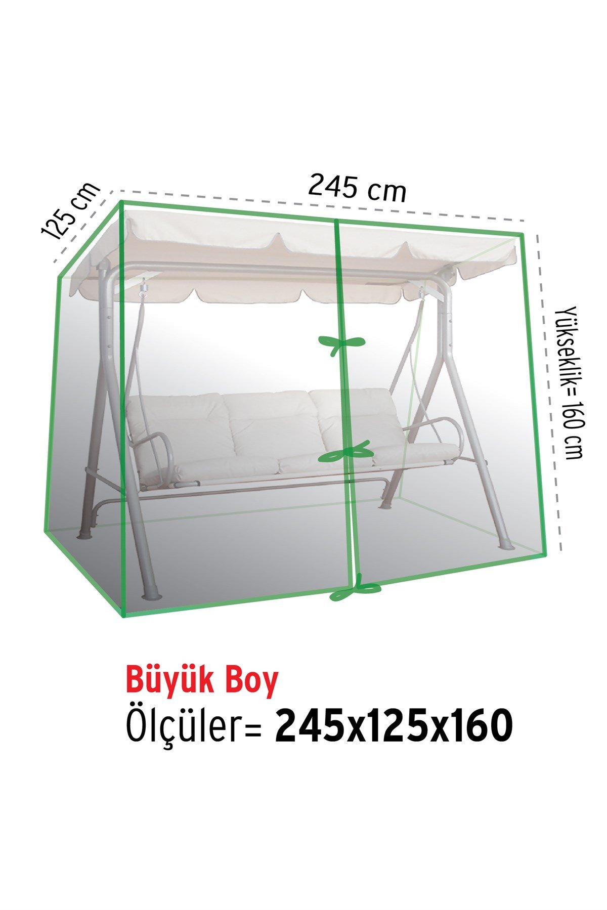 HOMAKS Salıncak (245x125) Koruma Örtüsü