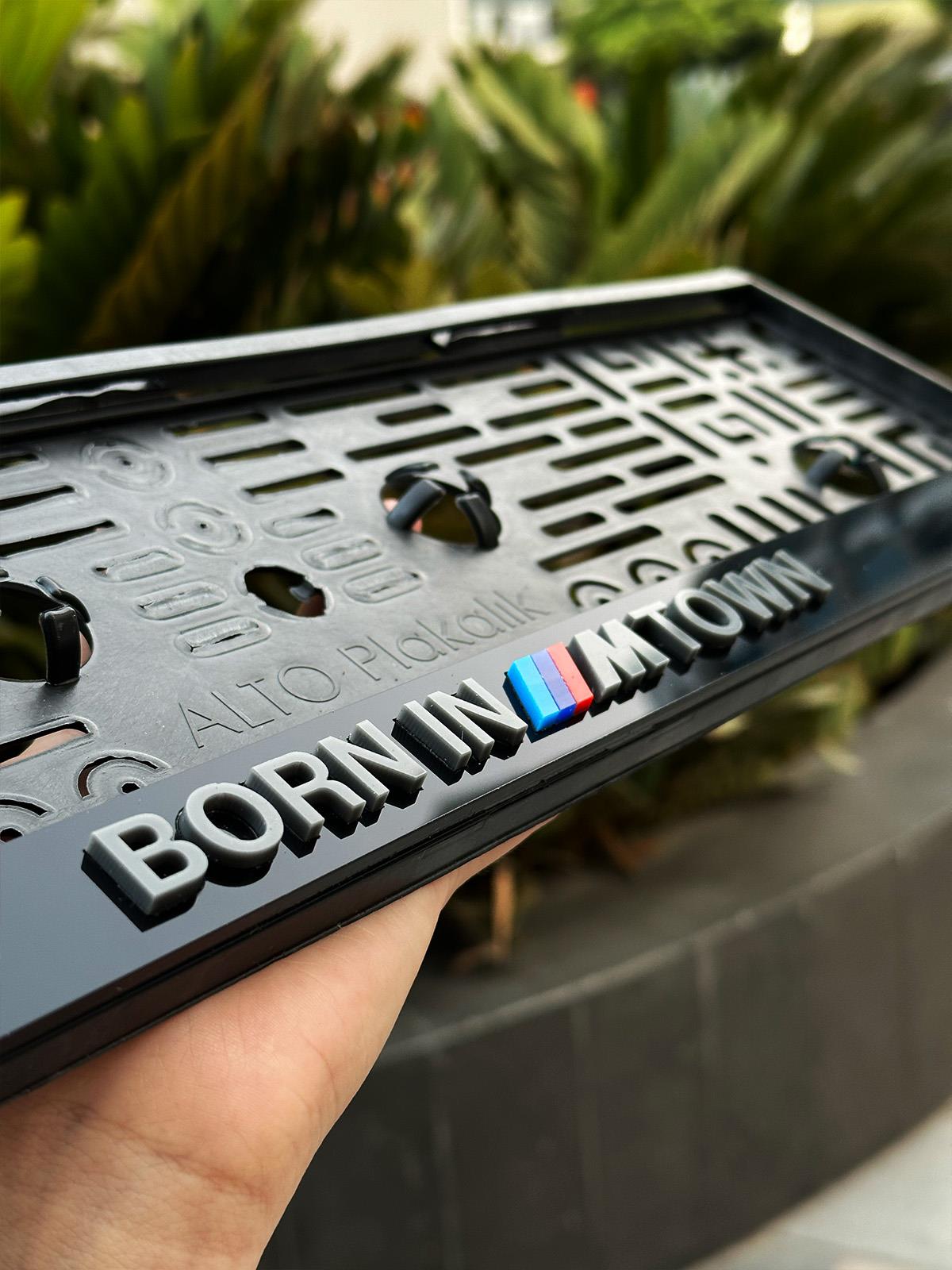 3D BornIn MPower Town BMW Takmatik PlakalıkPlakalık