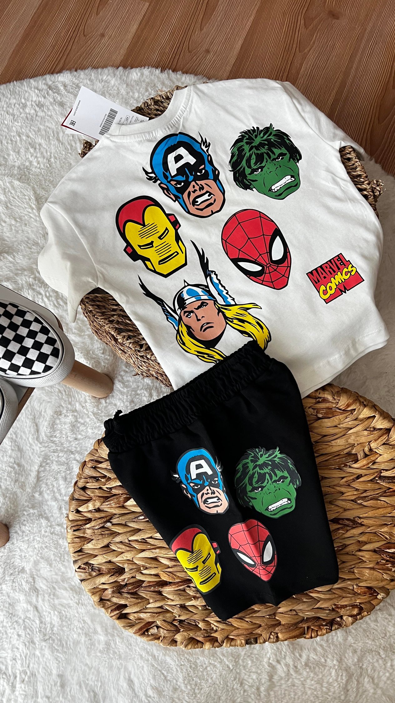 Marvel şort takım 