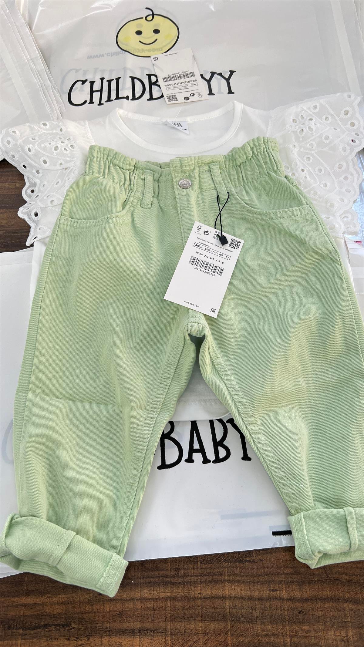 Yeşil yeni jean 