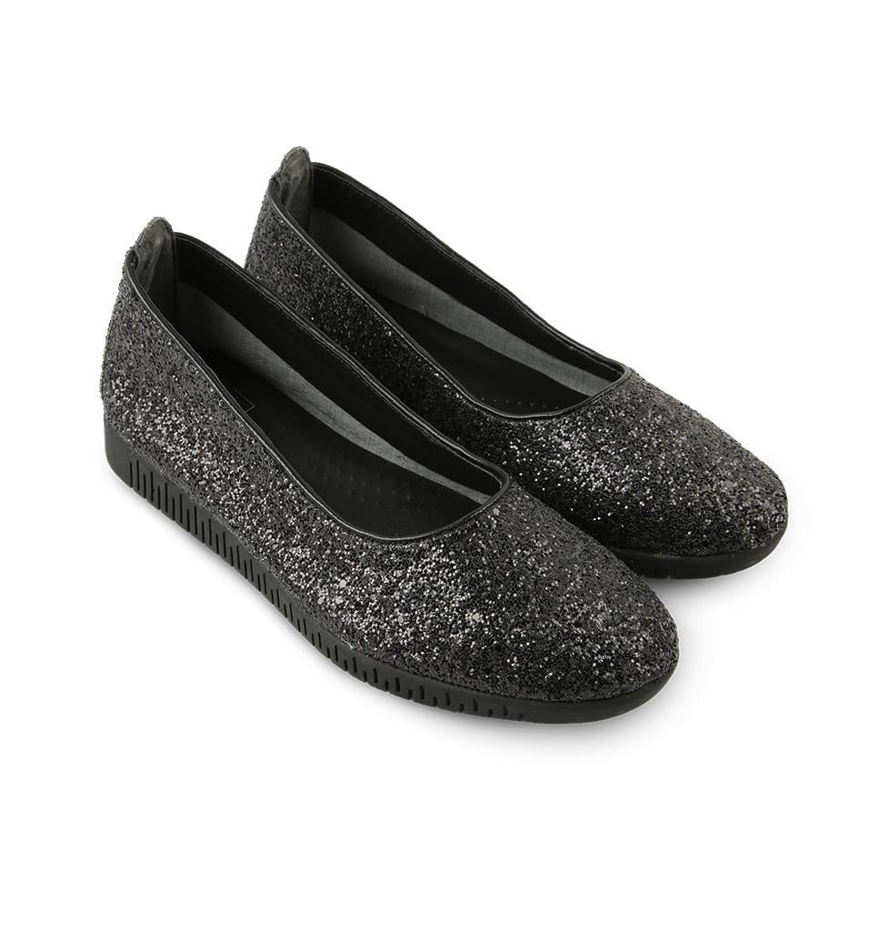 Rollbab Black Crystal Looped Home Design Kadın Babet