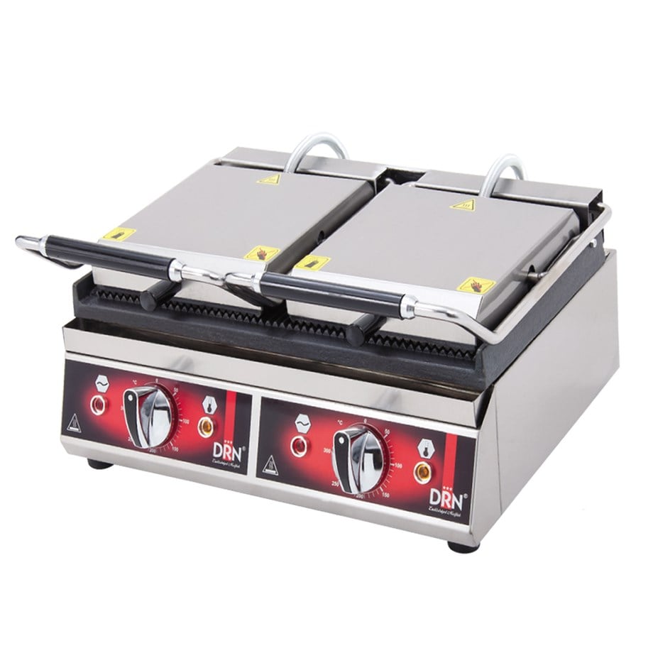 DRN 8+8 Dilim Tost Makinesi Çift Kapaklı Elektrikli DRNTTE-88